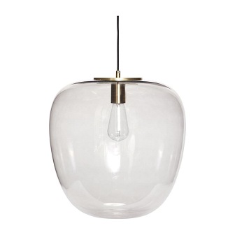 Duża szklana lampa wisząca Huge 40cm